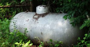 old oil tank