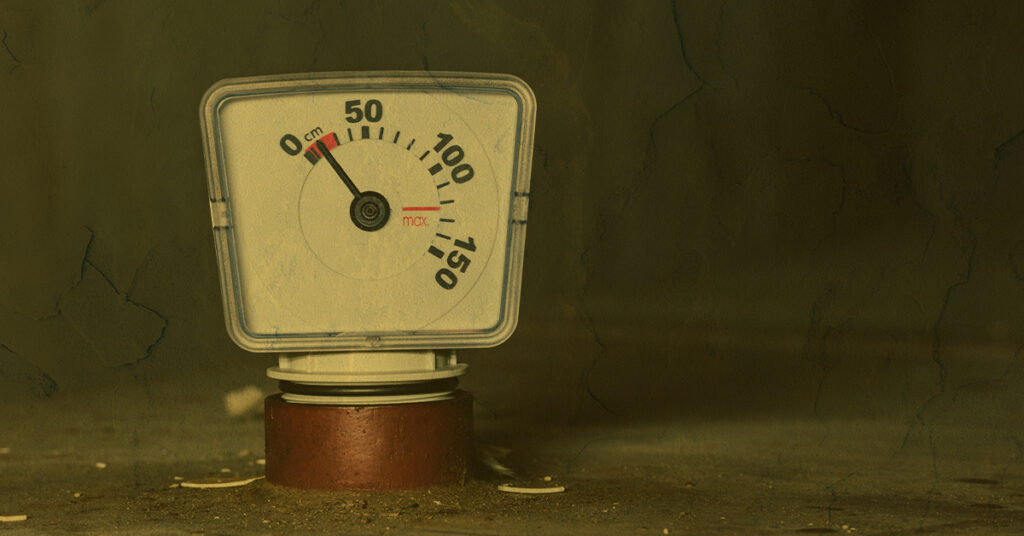empty heating oil tank gauge